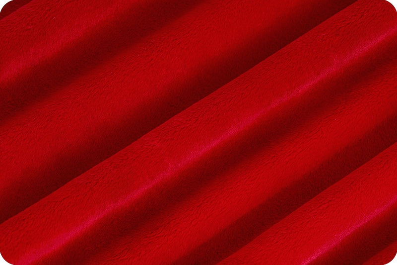 Minky Fabric Scarlet Solid Cuddle 3 58/60"