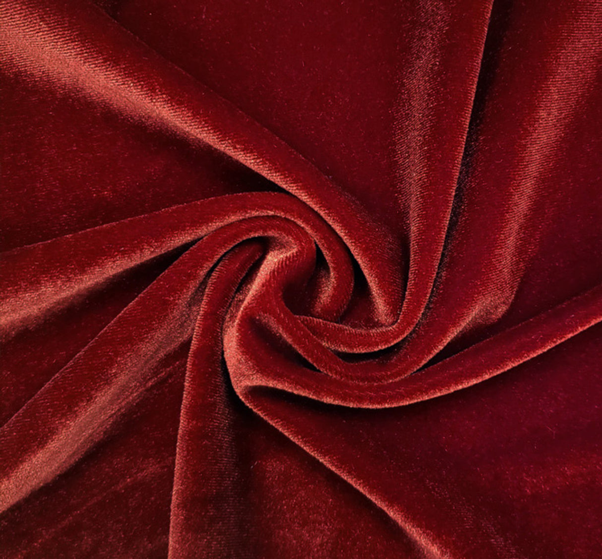1 Yard Stretch Velvet in Scarlet 58/60" Wide Medium Weight Fabric Ideal for Home Decor & Crafts