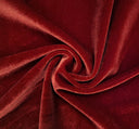 1 Yard Stretch Velvet Fabric Solid Scarlet Drapey Apparel Material width