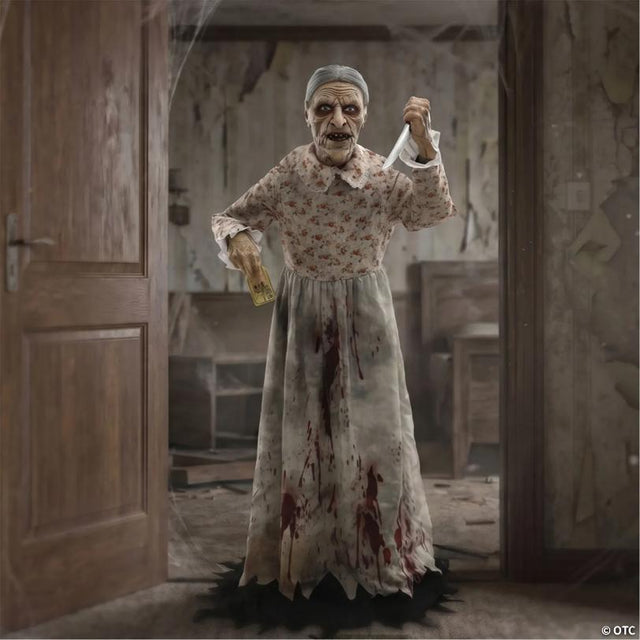 Scary Granny Halloween Decoration