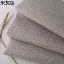 Thickening Solid Color Polyester Linen Fabric Dust-proof Coarse Fabric Canvas Sofa DIY Curtains Tablecloths Seat Cushions Fabric