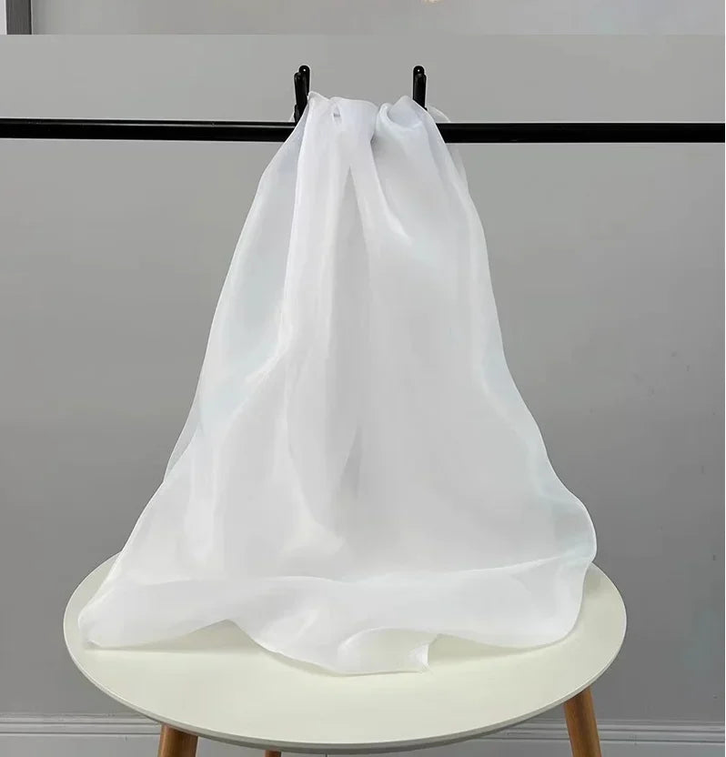 5M. Encrypt Thicken Matt Organza Fabric Satin Wedding Dress Fabric Designer Style Fabric.organza Lace Fabric 2025 High Quality