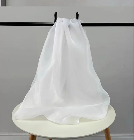 5M. Encrypt Thicken Matt Organza Fabric Satin Wedding Dress Fabric Designer Style Fabric.organza Lace Fabric 2025 High Quality