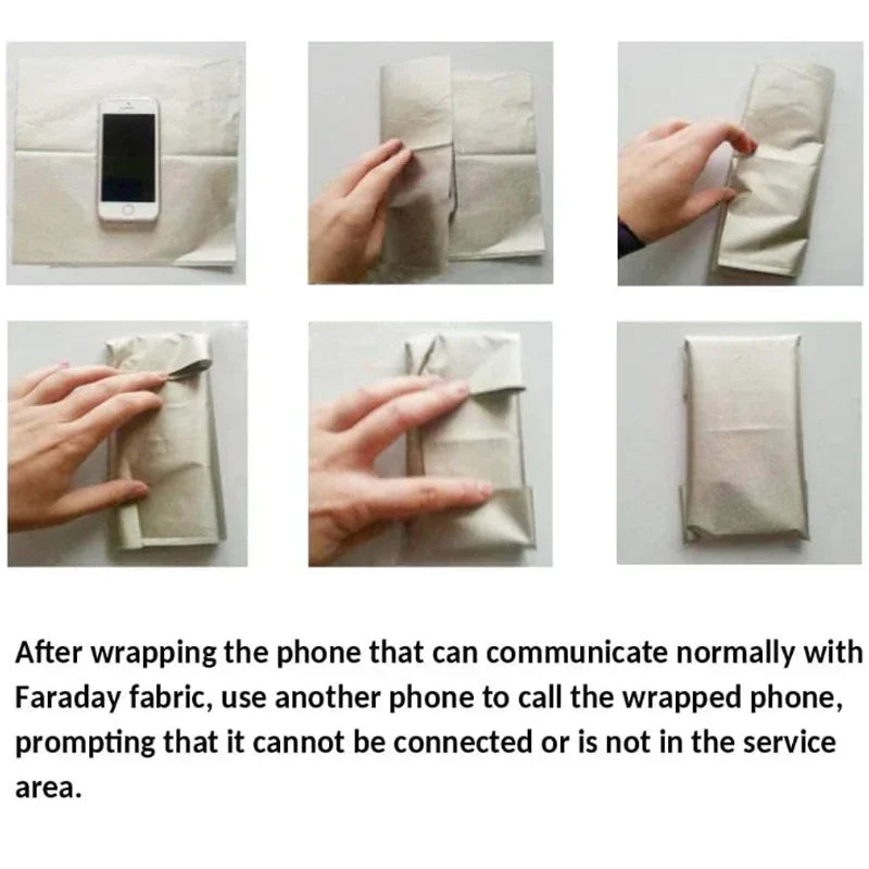 1/2M Anti-Radiation EMF/EMI Shielding NFC/RF Block Conductive Silver Fabric, NFC Shielding Block