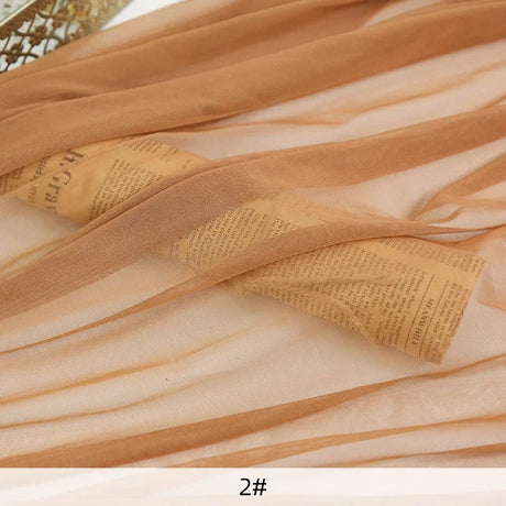 0.5m/1m/5m Soft Power Stretch Mesh Fabric for Sewing Dance Dresses Bridal Dress Backing Tight Performance Costumes Mosquito Net