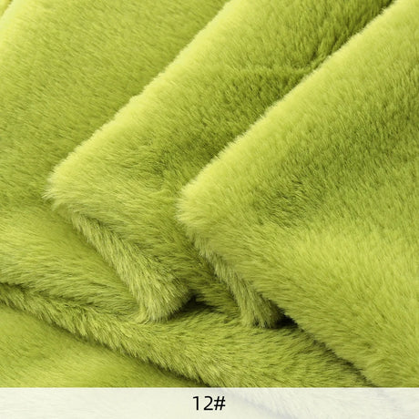 8mm Imitation Rabbit Fur Fabric Soft Short Plush For Warm Scarf, Doll,DIY Plush Toys Fabric Background Display Cloth 50x50cm/1m