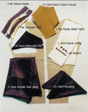 Jacket Packet Acetate Twill Lining Fabric - Black, Brown, Gray, Navy, Tan, White