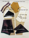 Jacket Packet Acetate Twill Lining Fabric - Black, Brown, Gray, Navy, Tan, White
