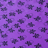 Faux Fur Skull Print Fabric 60" Wide
