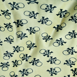 Faux Fur Skull Print Fabric 60" Wide