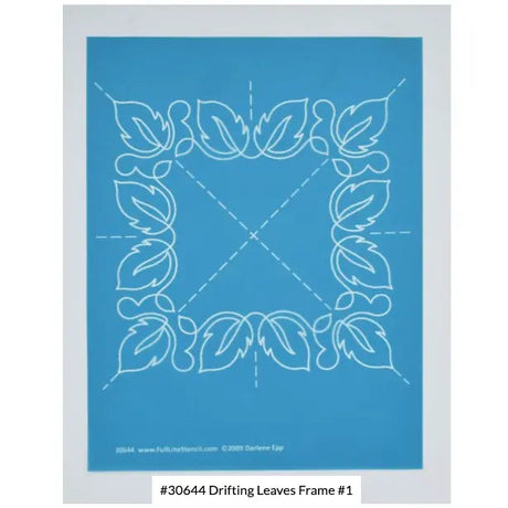 Drifting Leaves Frame 7" Stencil