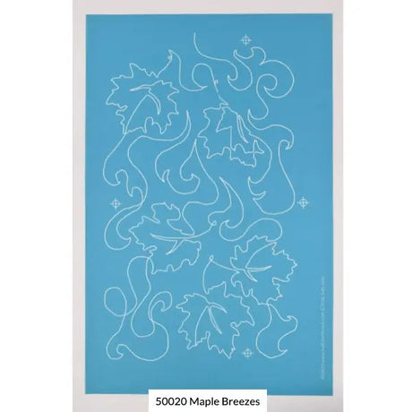 Nylon Mesh Maple Breezes Quilt Stencil 8 1/2 x 14