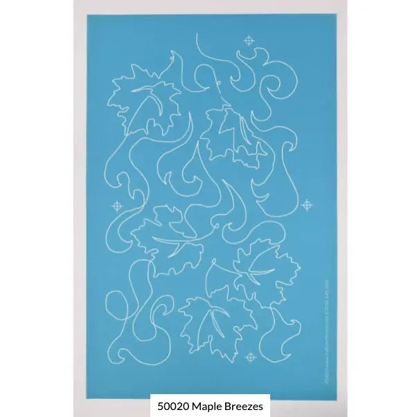 Nylon Mesh Maple Breezes Quilt Stencil 8 1/2 x 14
