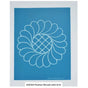 Wreath with Grid Center Stencil 7 1/2"