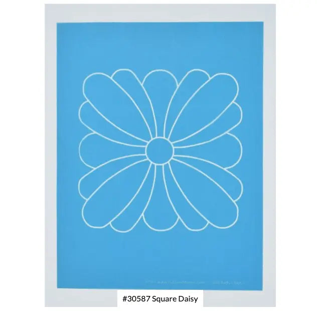 Square Daisy Stencil 6 1/4"