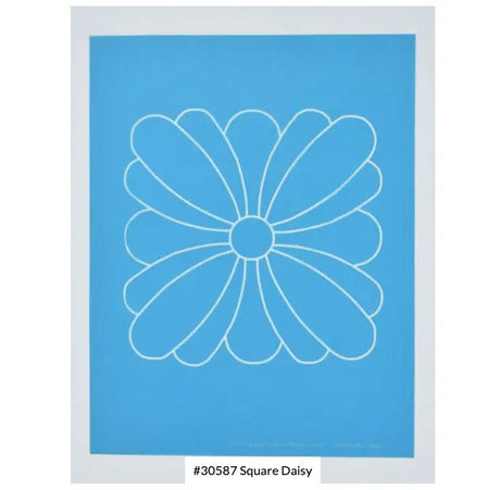 Square Daisy Stencil 6 1/4"