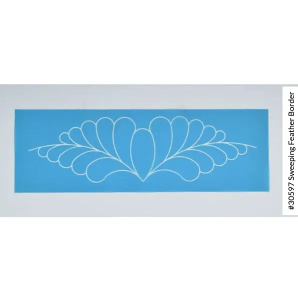 Feather Border Stencil 15 x 4 1/2