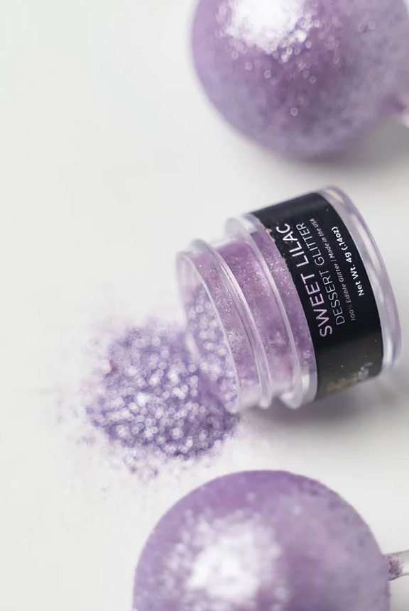 Sweet Lilac Shine Dessert Glitter Edible Cake Decorating Glitter for Desserts, Cupcakes, and Baking