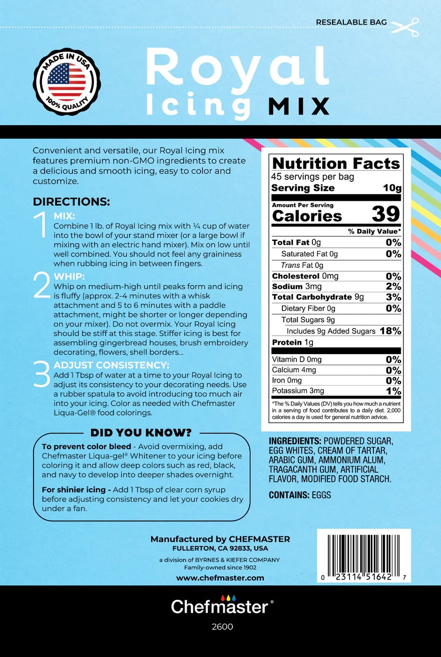 Royal Icing Mix - 1 Lb. Bag