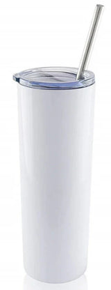 20 Oz Sublimation Tumbler - White, Double Wall Insulated (1 Tumbler)