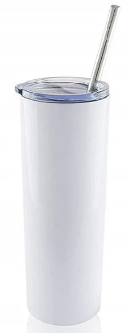 20 Oz Sublimation Tumbler - White, Double Wall Insulated (1 Tumbler)