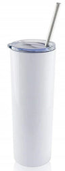20 Oz Sublimation Tumbler - White, Double Wall Insulated (1 Tumbler)