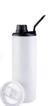 20 Oz Sports Tumbler - Double Wall Insulated Stainless Steel, Flip Top And Straw Lid, 20 Oz (1 Tumbler)