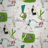 Printed Linen Mademoiselle Fabric