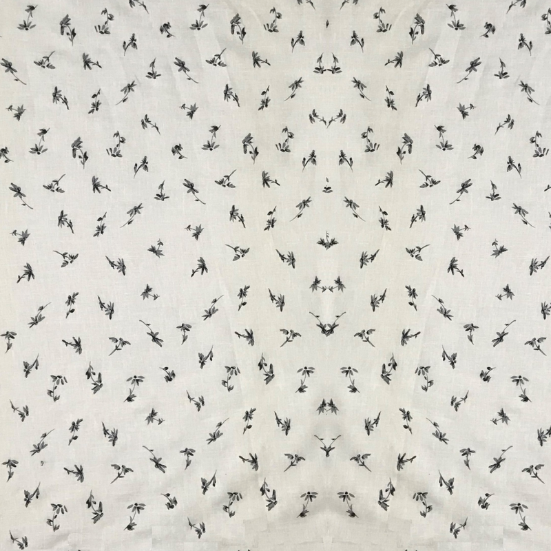 Floral Printed Linen Fabric