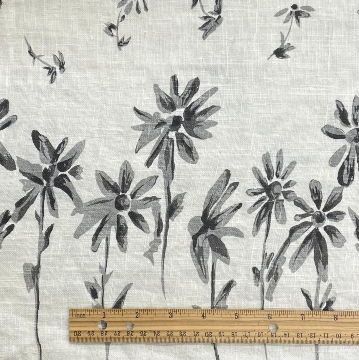 Floral Printed Linen Fabric