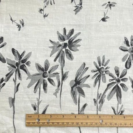 Floral Printed Linen Fabric