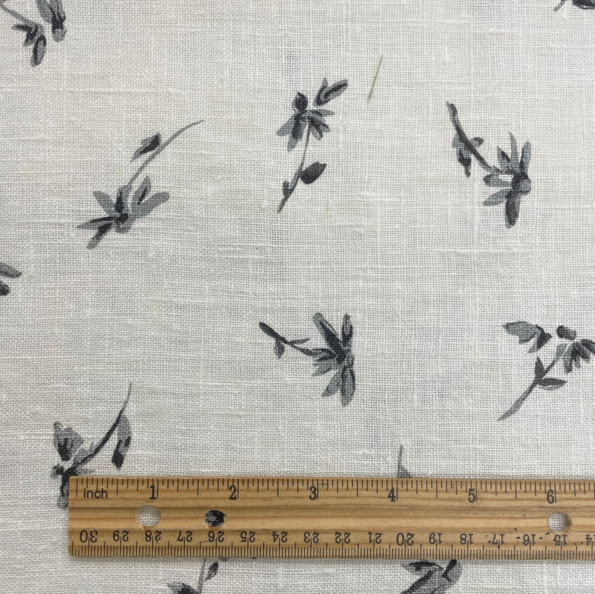 Floral Printed Linen Fabric