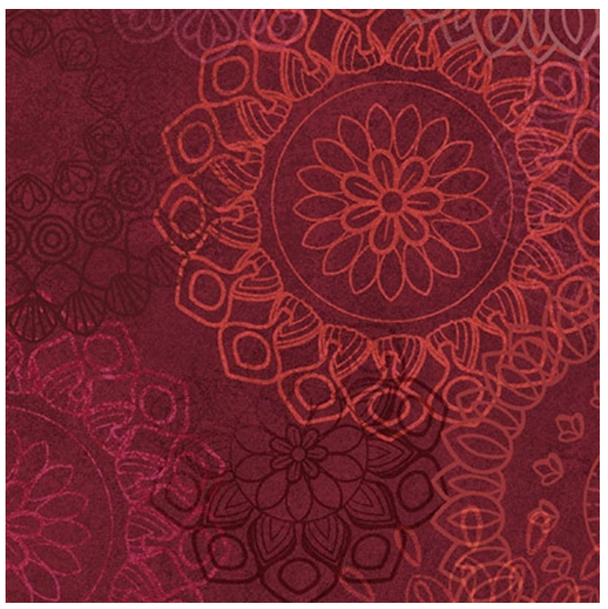 Cotton Wideback Fabric Maroon Red Operetta Lace Flowers 108"