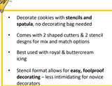 Pumpkin and Circle Halloween cookie cutter and stencil set 4 piece
