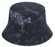 Bucket Hats 100 Percent Cotton Fabric - Black Tie Dye (1 Hat)