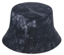 Bucket Hats 100 Percent Cotton Fabric - Black Tie Dye (1 Hat)