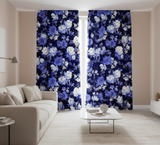 Quilting Cotton Moonlight Metallic Asian Floral Lotus