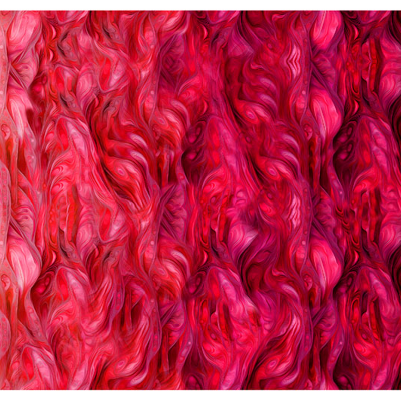 Cotton Ombre Wave Fabric Sangria Horizons 44/45"