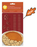 Wilton Silicone Pie Leaf and Crust Mold, 6-Cavity