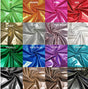 20 Colors Heavy Nylon Spandex Fabric - Shiny Mystic Finger Foil, 4-Way Stretch, 58"-60" Width