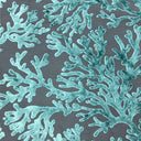 Burnout Velvet Upholstery Fabric Coral Pattern