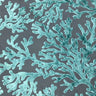 Burnout Velvet Upholstery Fabric Coral Pattern