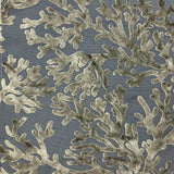 Burnout Velvet Upholstery Fabric Coral Pattern