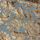 Burnout Velvet Upholstery Fabric Coral Pattern