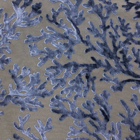 Burnout Velvet Upholstery Fabric Coral Pattern