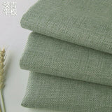 Thickening Solid Color Polyester Linen Fabric Dust-proof Coarse Fabric Canvas Sofa DIY Curtains Tablecloths Seat Cushions Fabric
