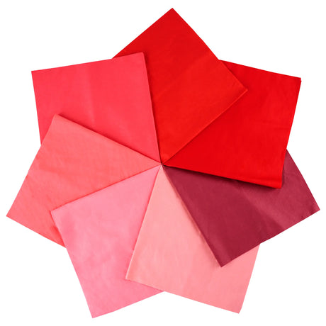 7PCS 25 x 25cm/50 x 50cm Squares Cotton Craft Plain Fabric Cloths for DIY Bundle Patchwork Quilting Sewing Scrapbooking Artcraft