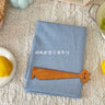 140x50cm Blue Checkered Washed Cotton Fabric for Women Kids DIY Clothing Bags Sewing Textile Accessories