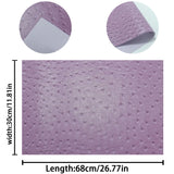 30x68cm Ostrich Patterned Faux Leather Vinyl Fabric Embossed PVC Raised Particles for Handicrafts Bags Keychain Earrings Wallet