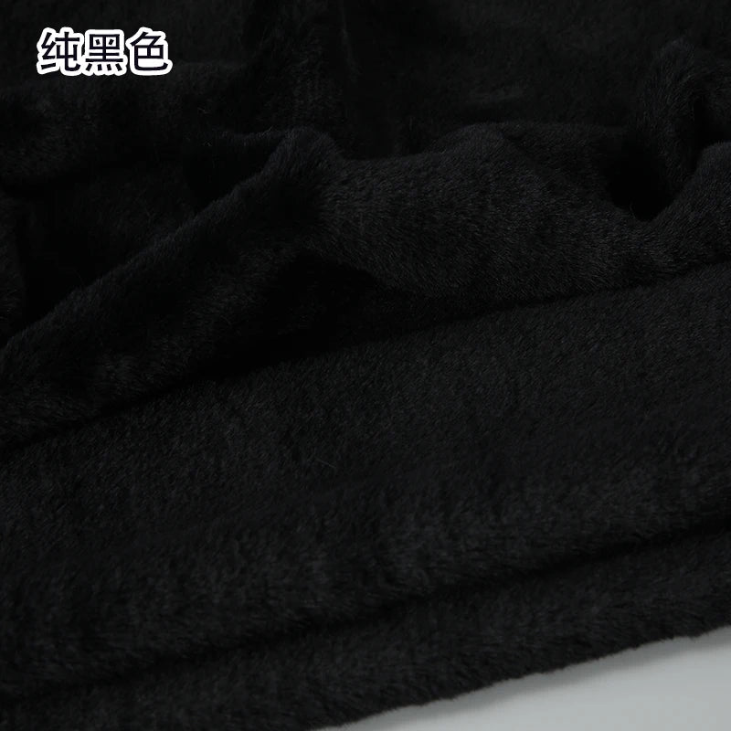 White Grey Colour Series 8mm imitation Rex rabbit Fur Fabric short plush fabric cabinet tablecloth display scarf cotton doll DIY
